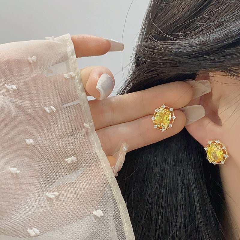 Sunshine Butterfly Stud Earrings - Gold Plated - Abbott Atelier
