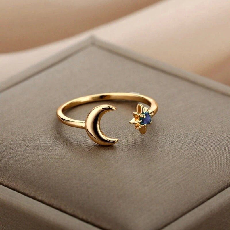 Twilight Sapphire Ring - Gold - Plated - Abbott Atelier