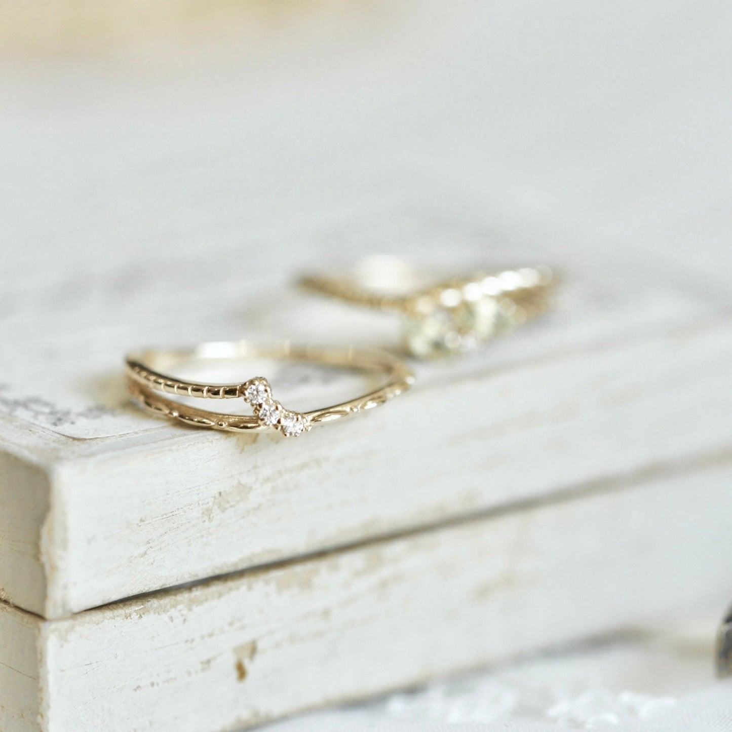 Twined Laurel Ring Set - Gold - Plated - Abbott Atelier