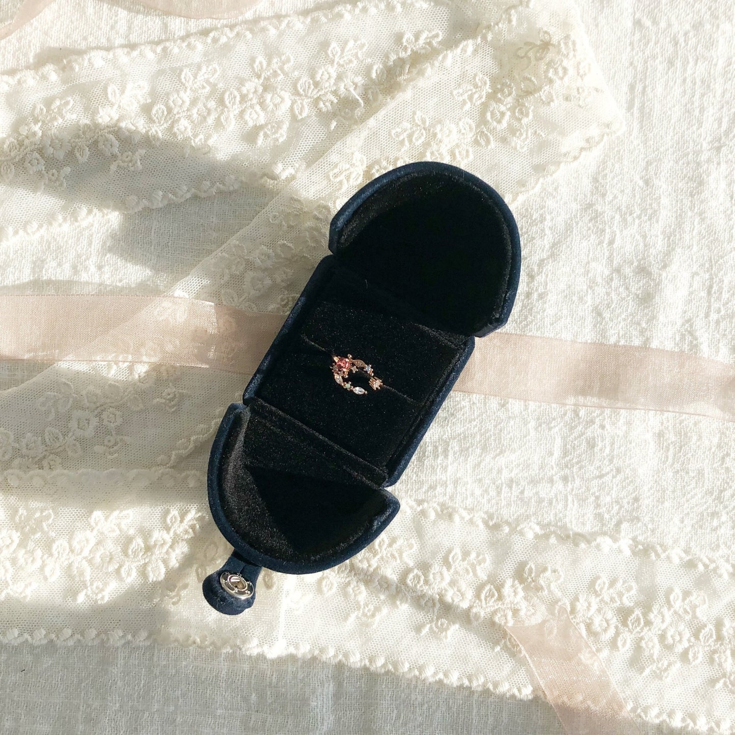 Velvet Jewelry Box - Abbott Atelier - Abbott Atelier