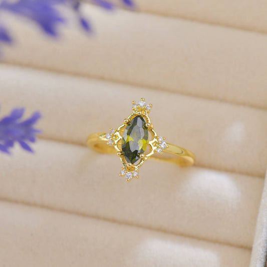 Verdant Celestia Ring - Gold - Plated - Abbott Atelier