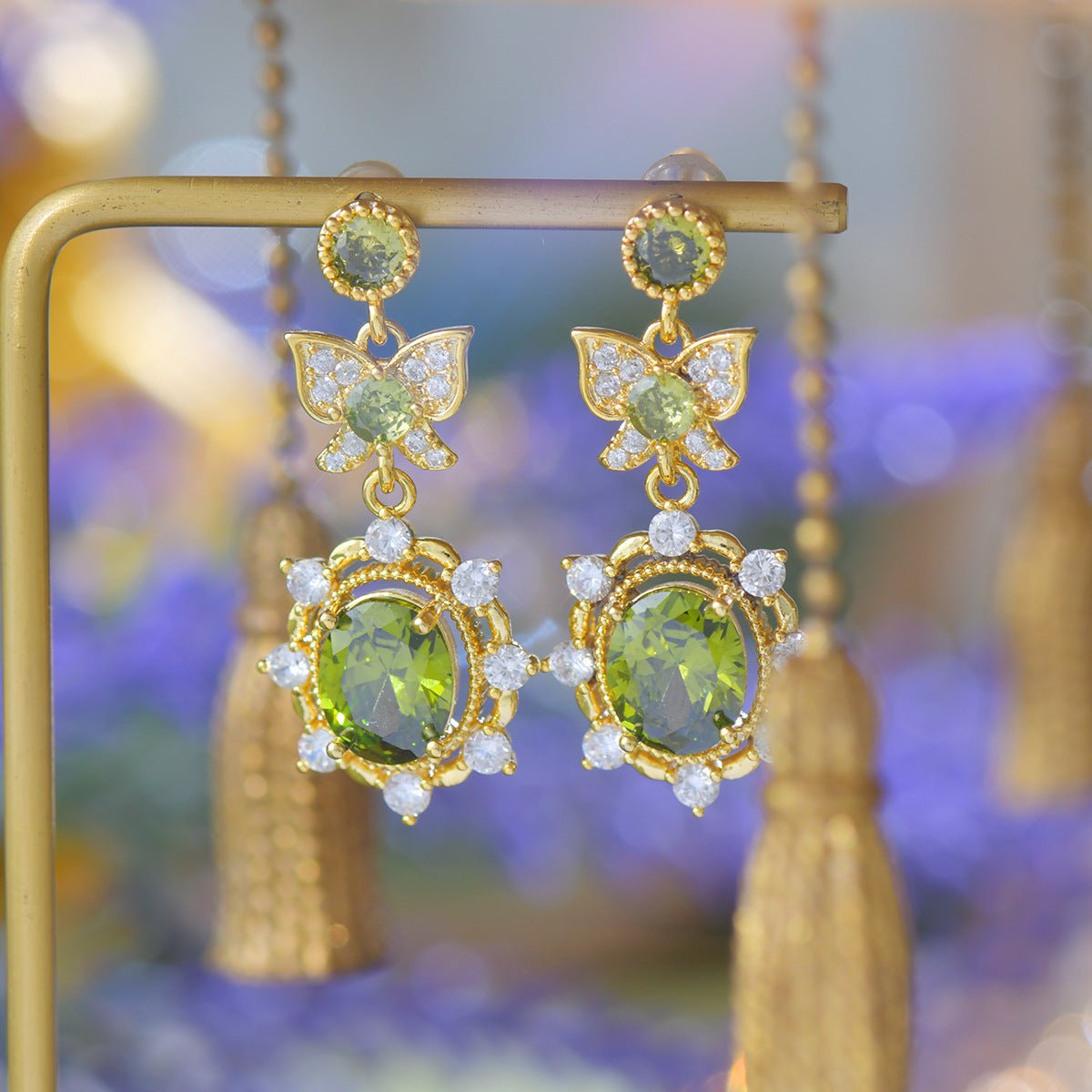 Verdant Flutter Earrings - Hypoallergenic - Abbott Atelier