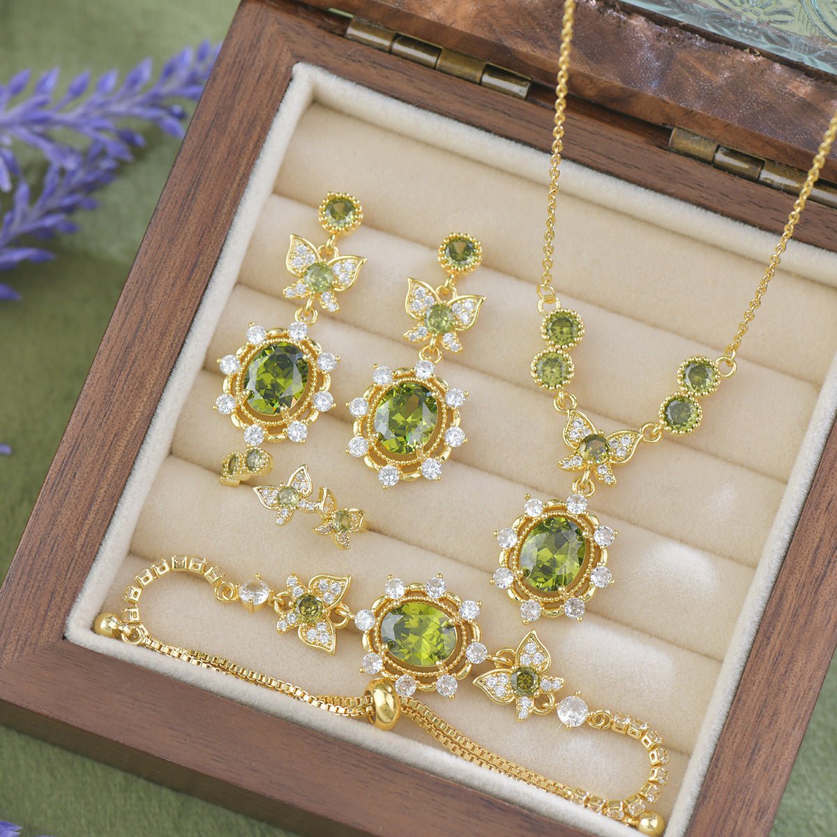 Verdant Flutter Earrings - Hypoallergenic - Abbott Atelier