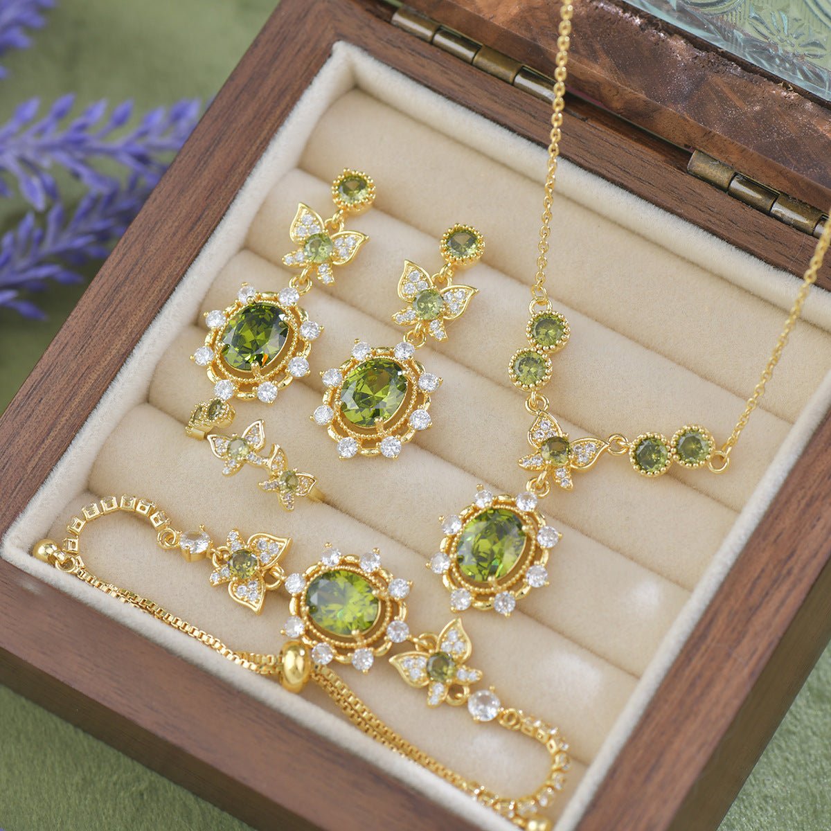 Verdant Flutter Earrings - Hypoallergenic - Abbott Atelier