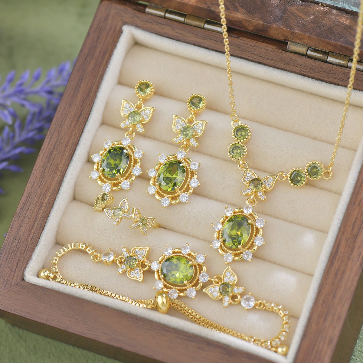 Verdant Flutter Earrings - Hypoallergenic - Abbott Atelier