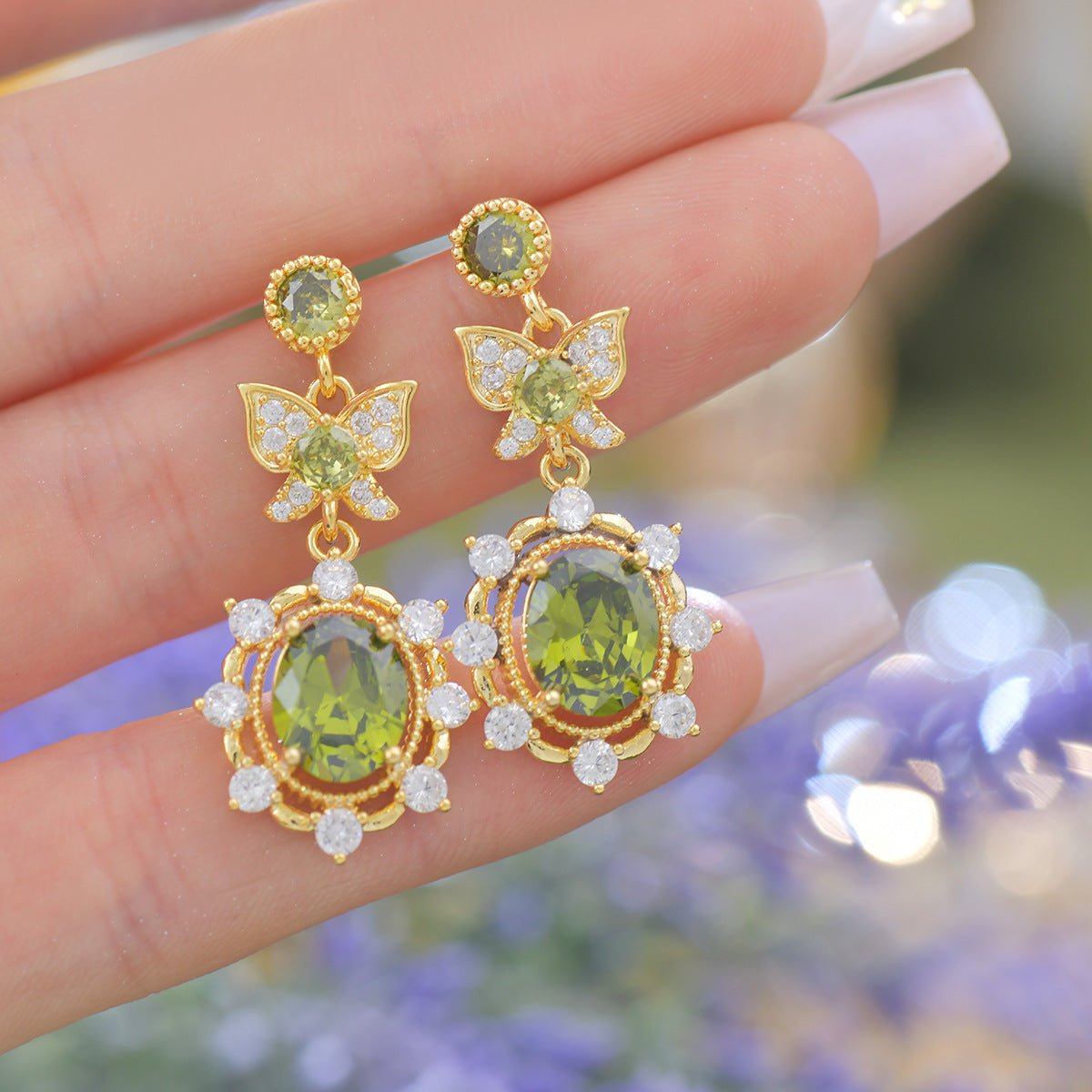 Verdant Flutter Earrings - Hypoallergenic - Abbott Atelier