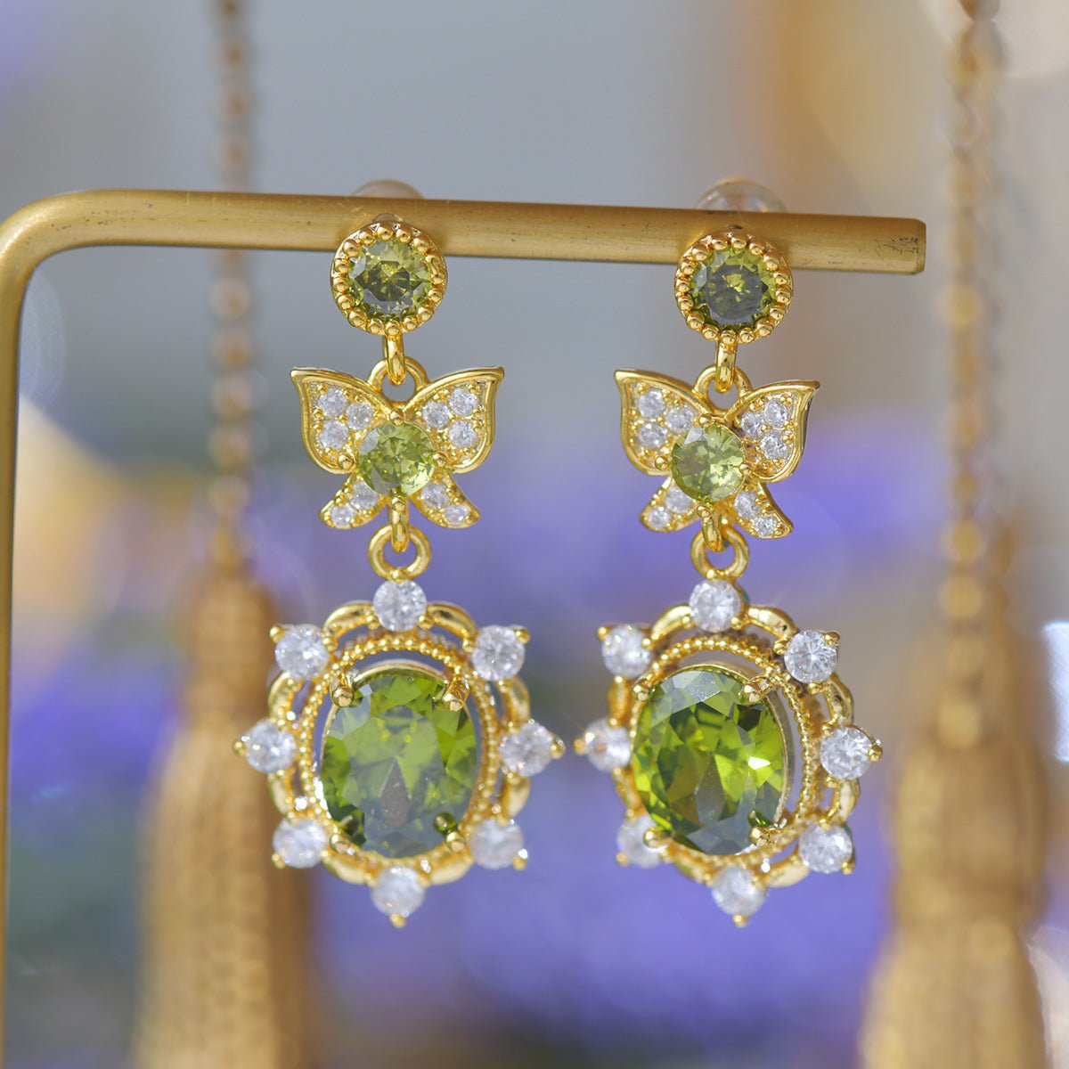Verdant Flutter Earrings - Hypoallergenic - Abbott Atelier