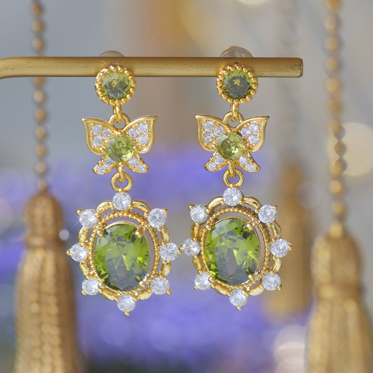 Verdant Flutter Earrings - Hypoallergenic - Abbott Atelier