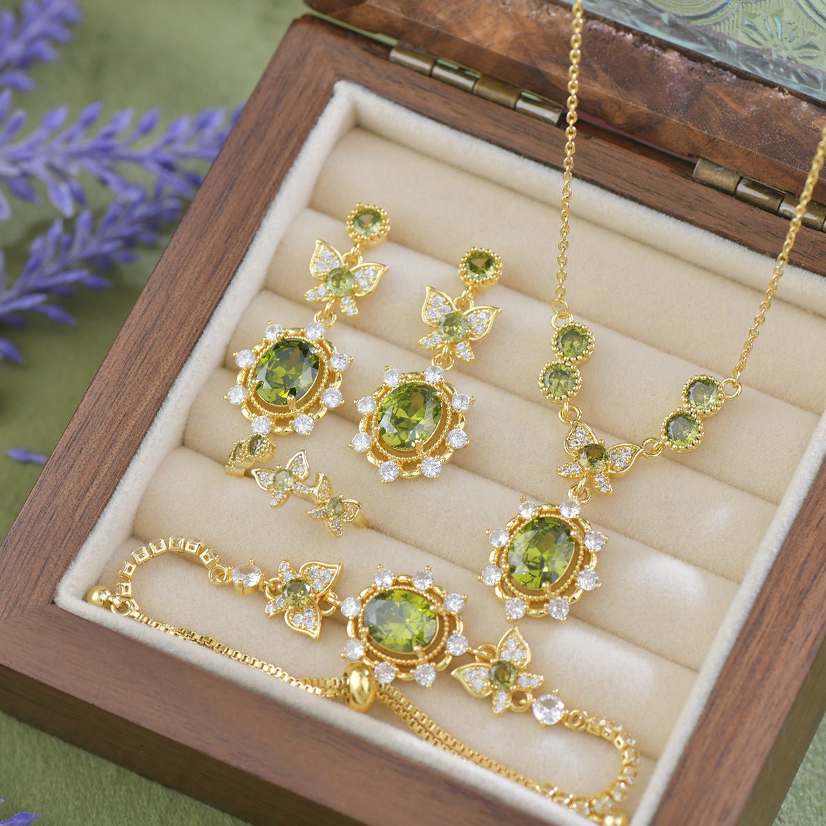 Verdant Flutter Earrings - Hypoallergenic - Abbott Atelier