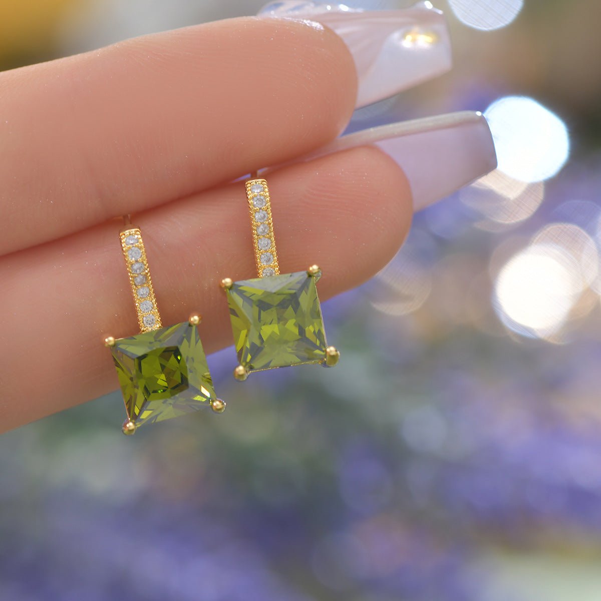 Verdant Princess Earrings - Hypoallergenic - Abbott Atelier
