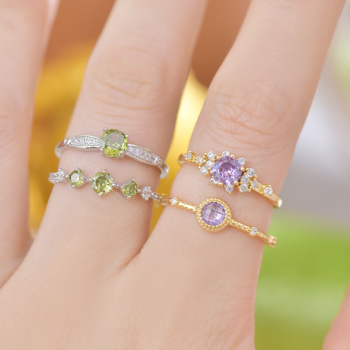 Verdant Trilogy Ring - Gold - Plated - Abbott Atelier
