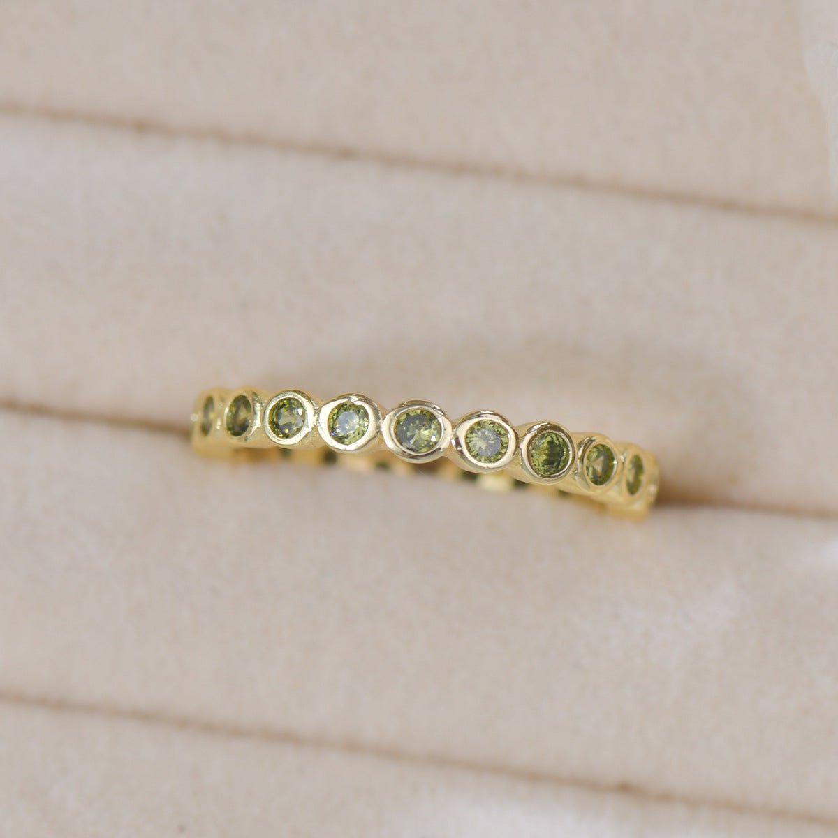 Verde Bezel Band Ring - Gold - Plated - Abbott Atelier