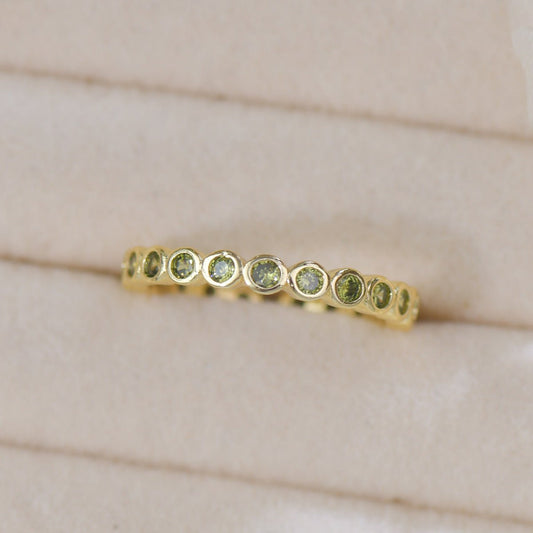 Verde Bezel Band Ring - Gold - Plated - Abbott Atelier