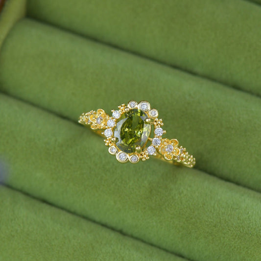 Verde Bloom Ring - Gold - Plated - Abbott Atelier