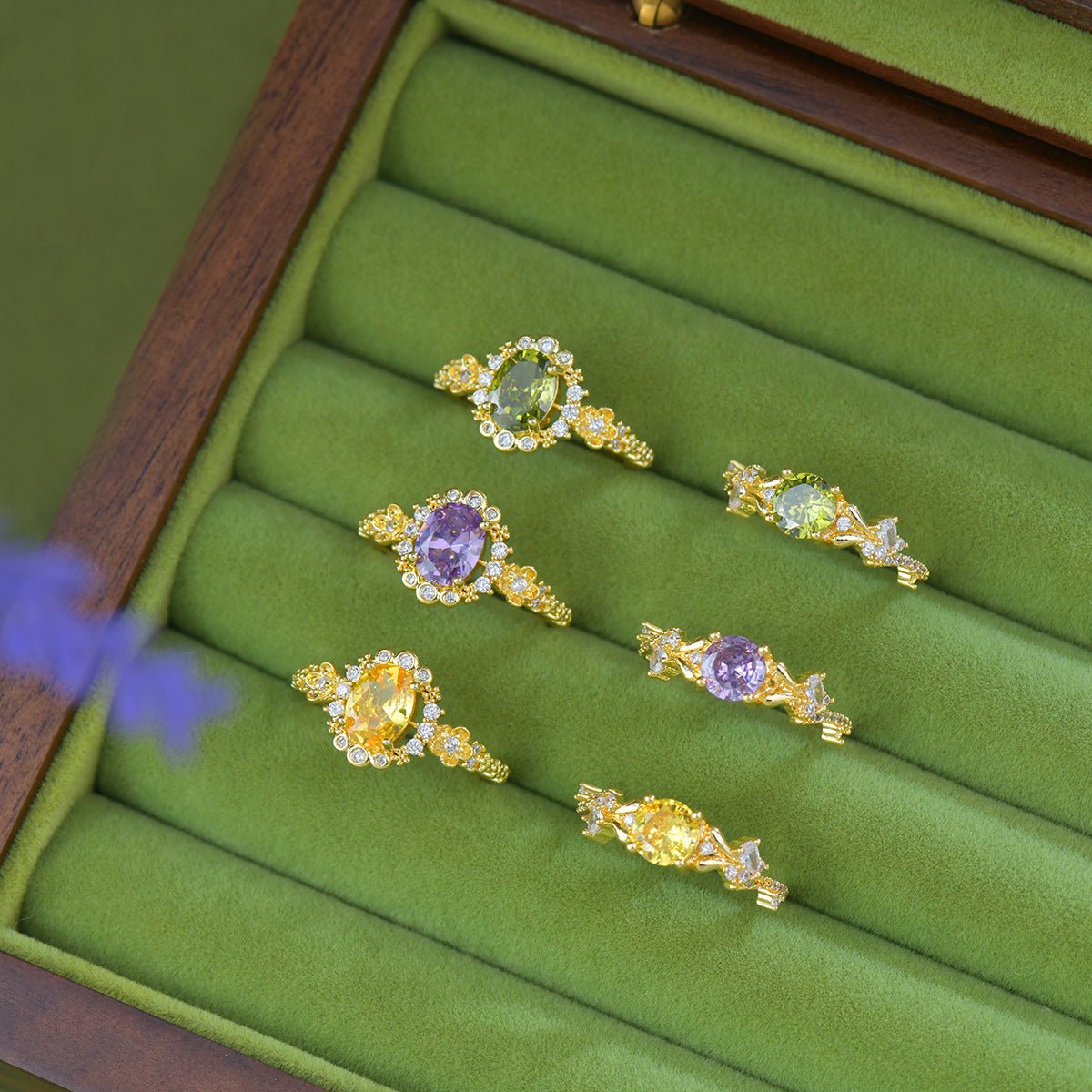 Verde Bloom Ring - Gold - Plated - Abbott Atelier