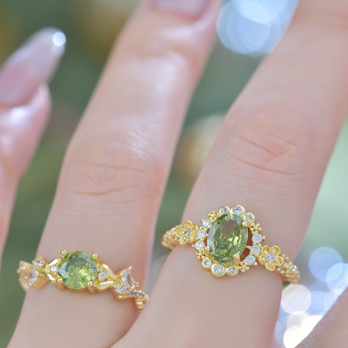 Verde Bloom Ring - Gold - Plated - Abbott Atelier
