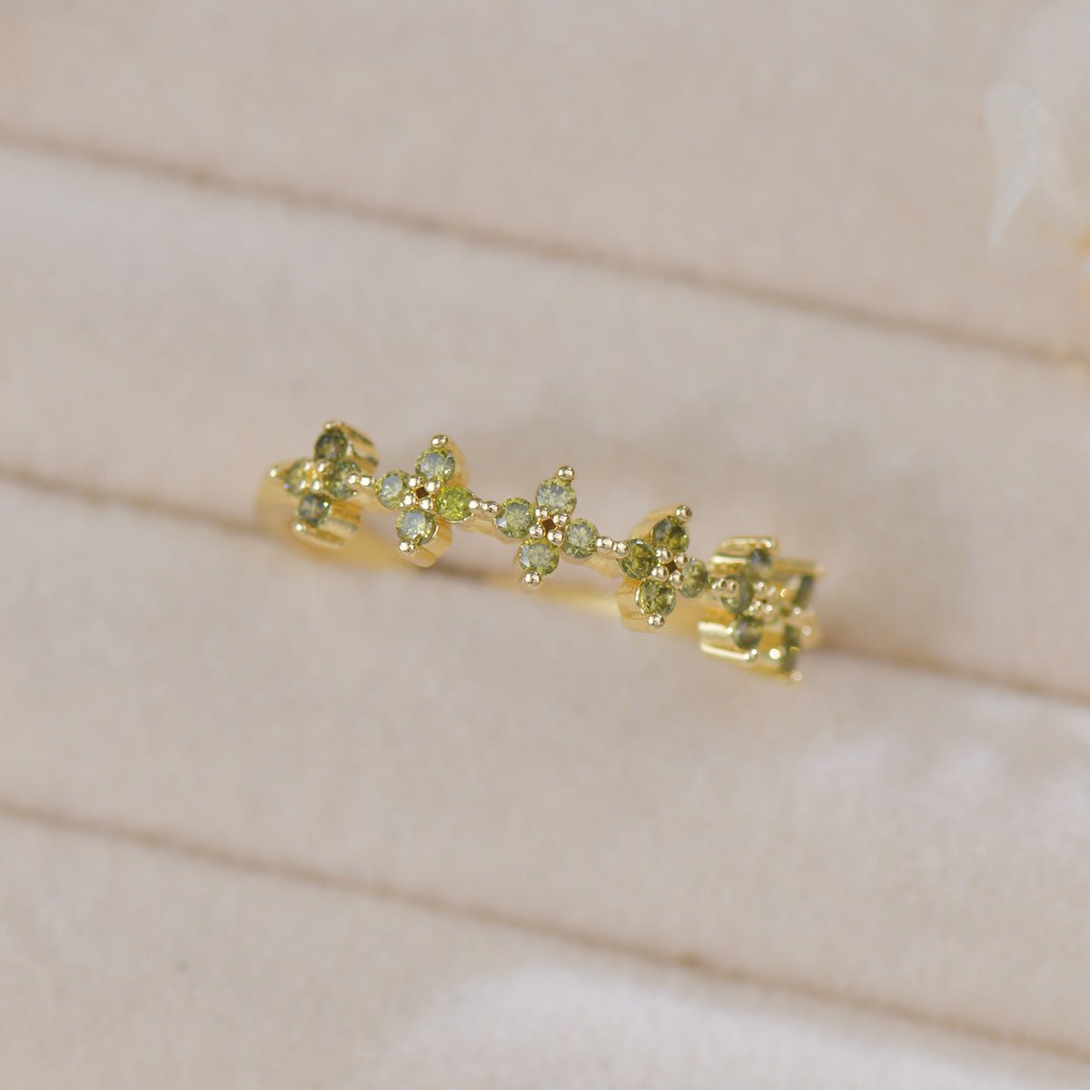 Verde Blossom Band Ring - Gold - Plated - Abbott Atelier