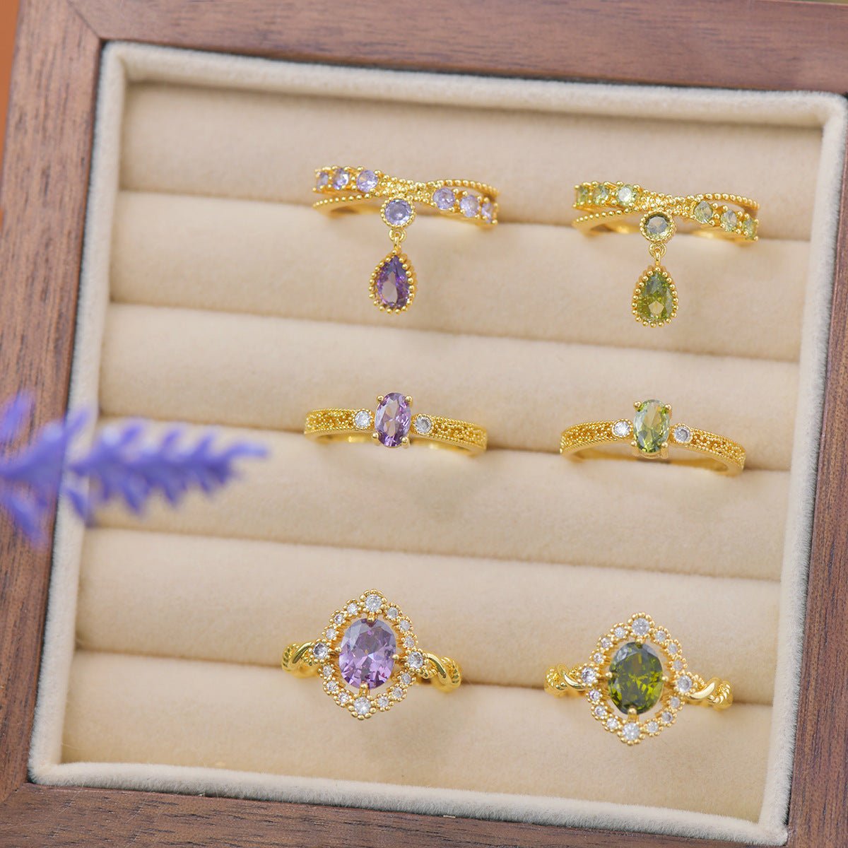 Verde Grace Ring - Gold - Plated - Abbott Atelier