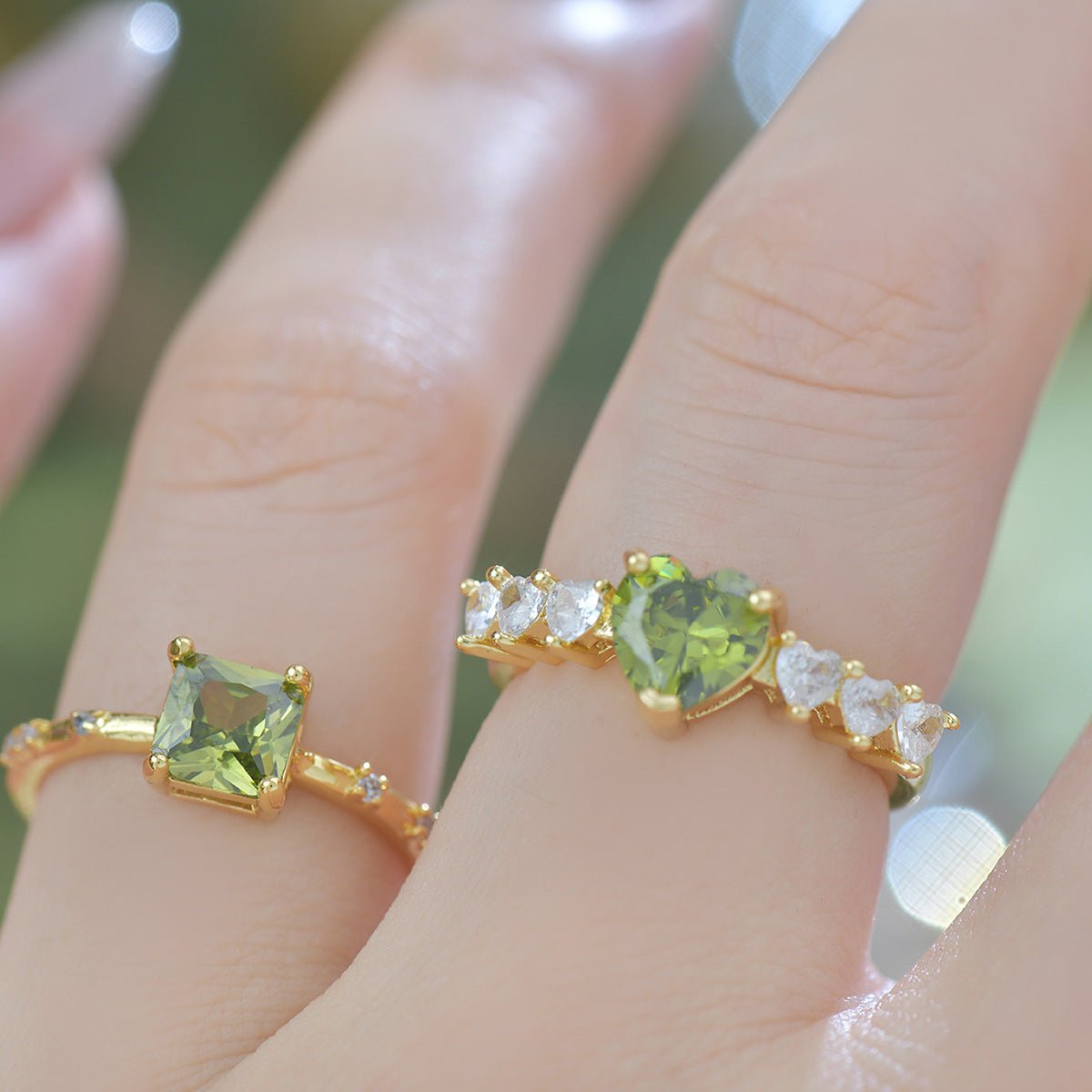 Verde Heart Ring - Gold - Plated - Abbott Atelier