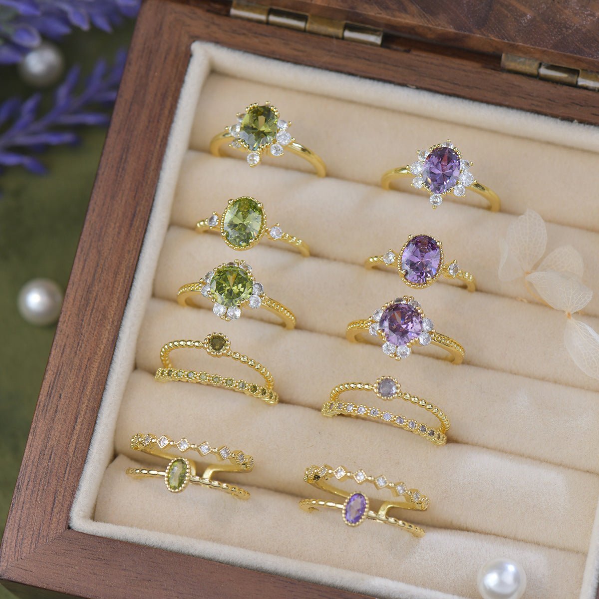 Verde Lullaby Ring - Gold - Plated - Abbott Atelier