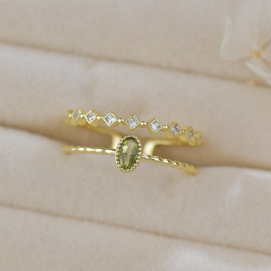 Verde Lullaby Ring - Gold - Plated - Abbott Atelier