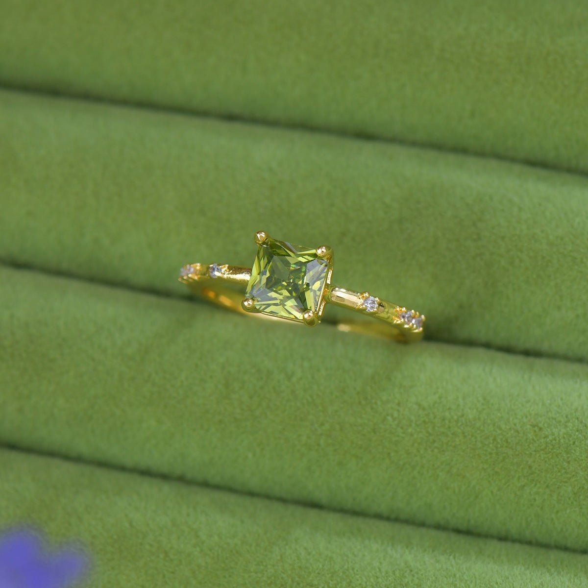Verde Princess Ring - Gold - Plated - Abbott Atelier