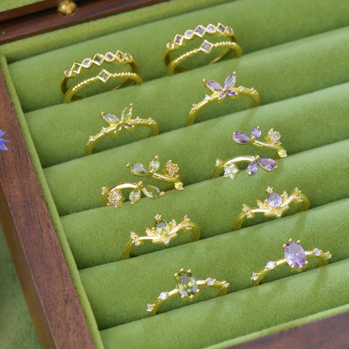 Verde Tiara Ring - Gold - Plated - Abbott Atelier