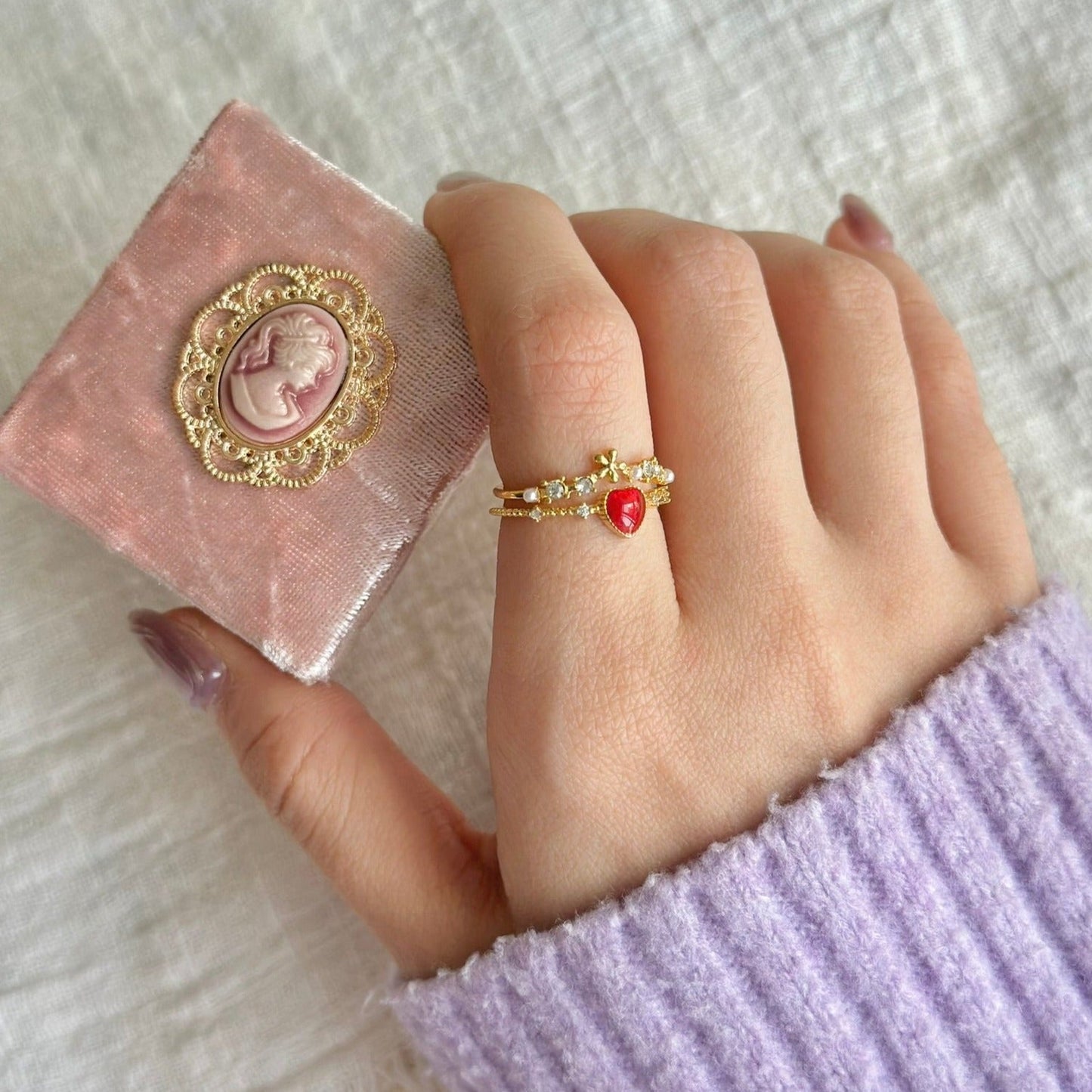 Vintage Jewelry Box (Ring/Necklace) - Abbott Atelier - Abbott Atelier