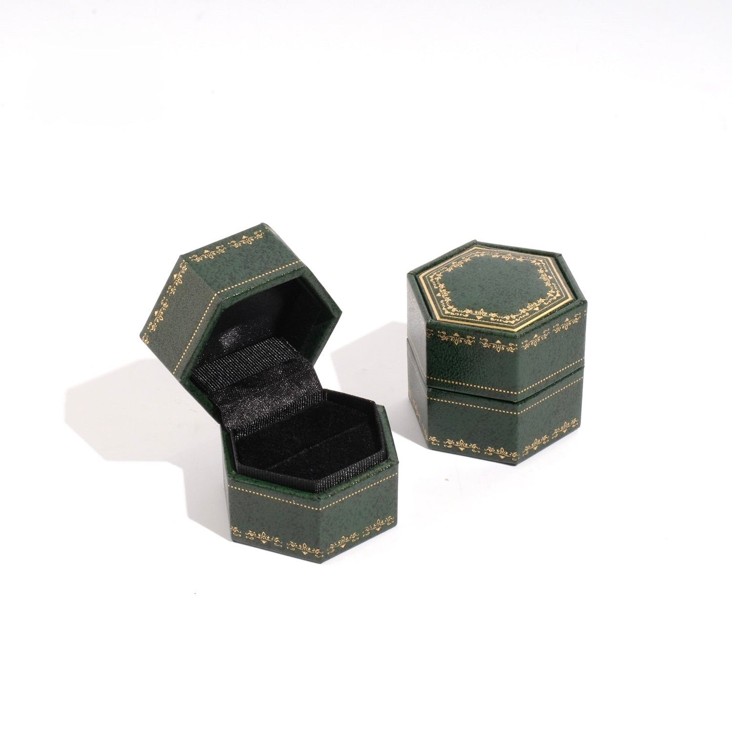 Vintage Ring Box in Heritage Green - Abbott Atelier - Abbott Atelier