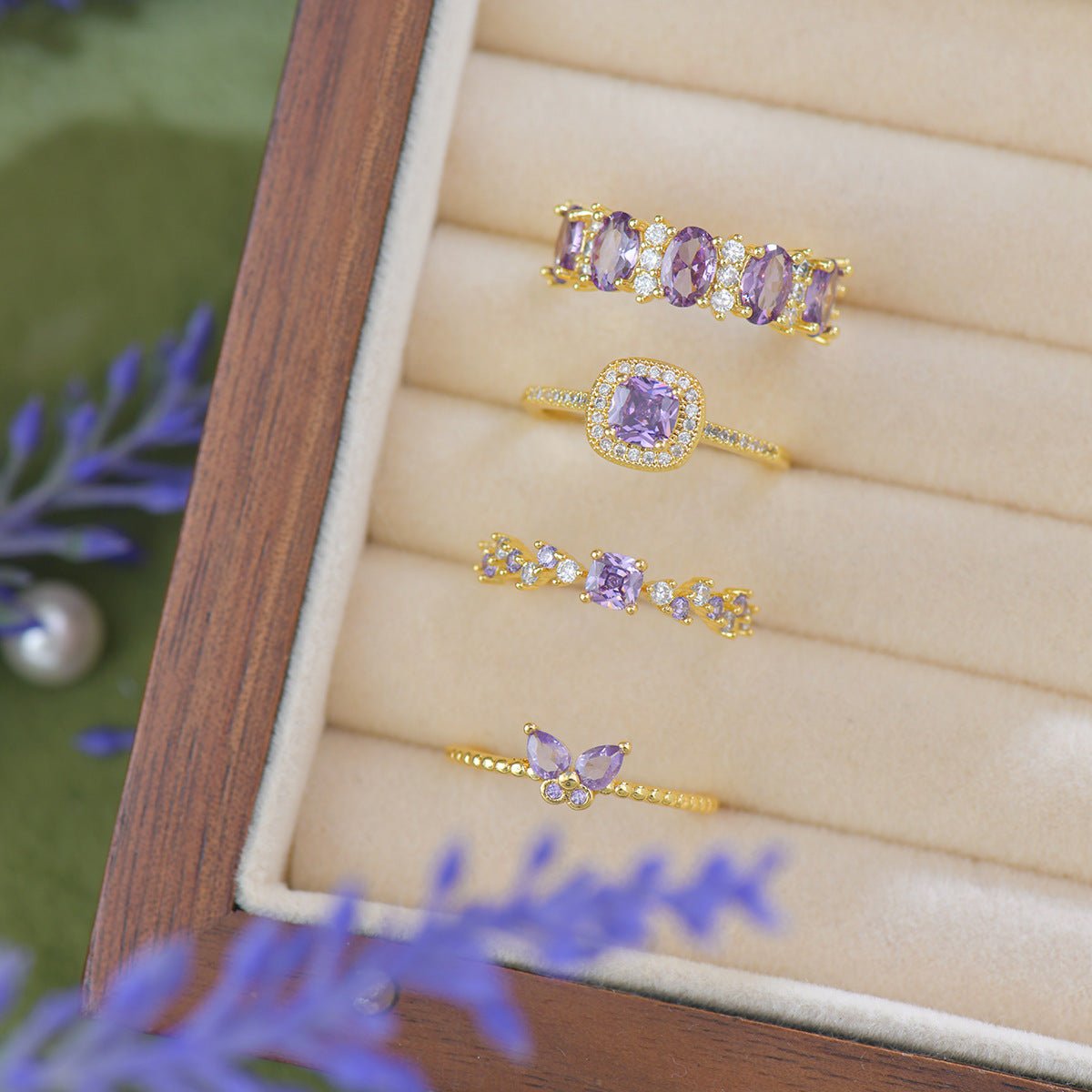 Violet Band Ring - Gold - Plated - Abbott Atelier