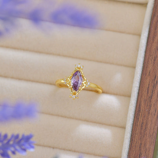 Violet Celestia Ring - Gold - Plated - Abbott Atelier