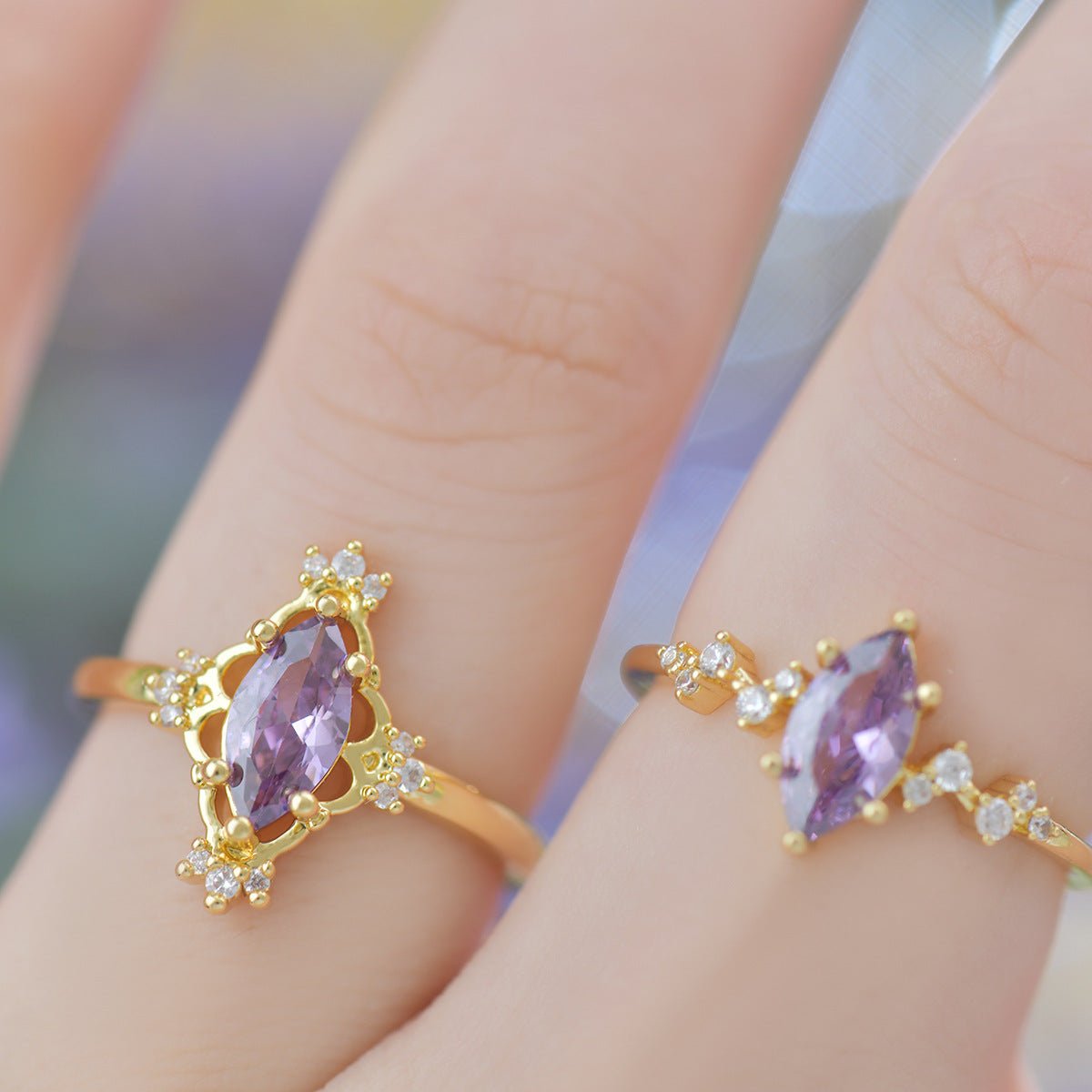 Violet Celestia Ring - Gold - Plated - Abbott Atelier