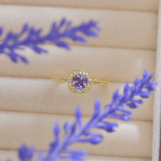 Violet Halo Ring - Gold - Plated - Abbott Atelier