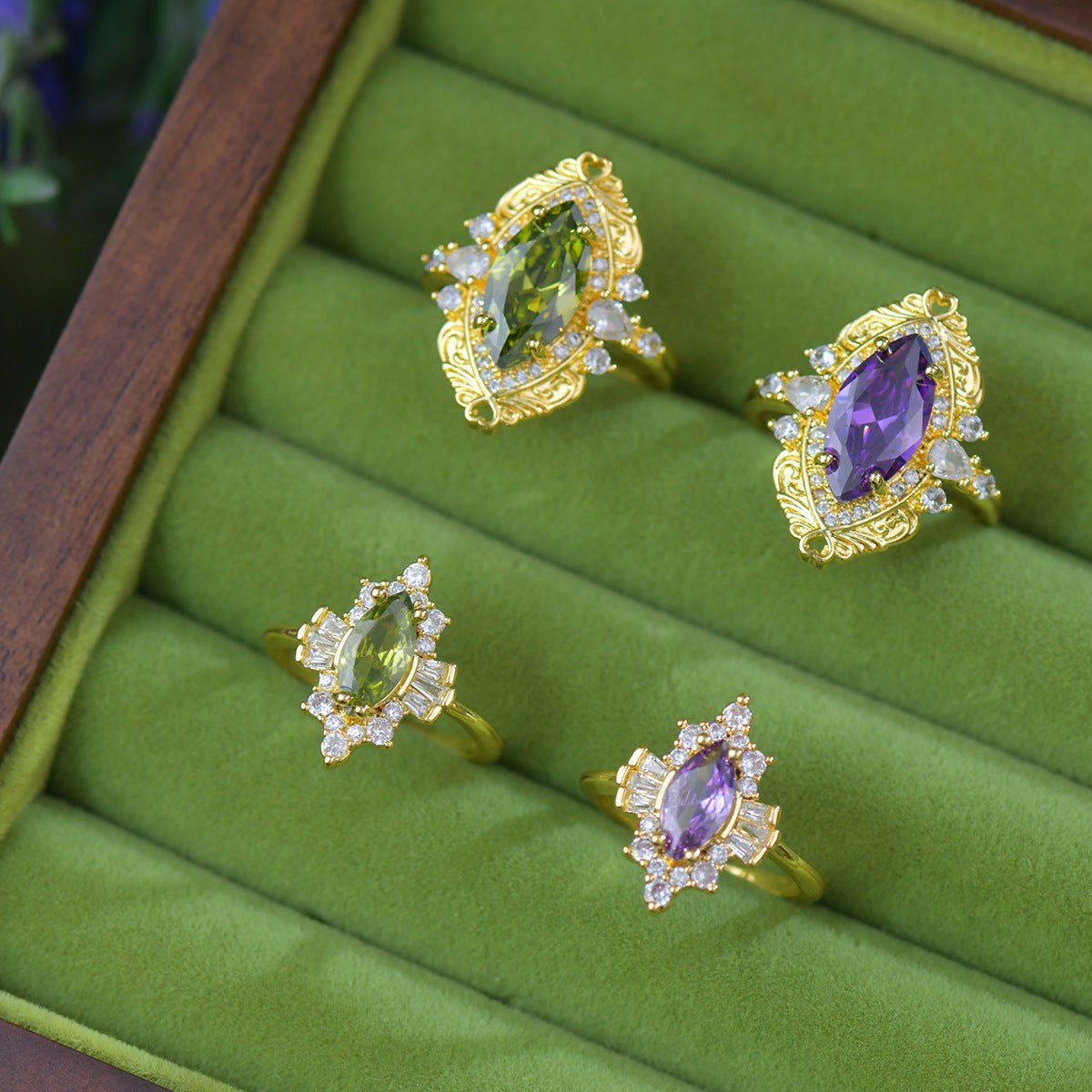 Violet Heirloom Ring - Gold - Plated - Abbott Atelier