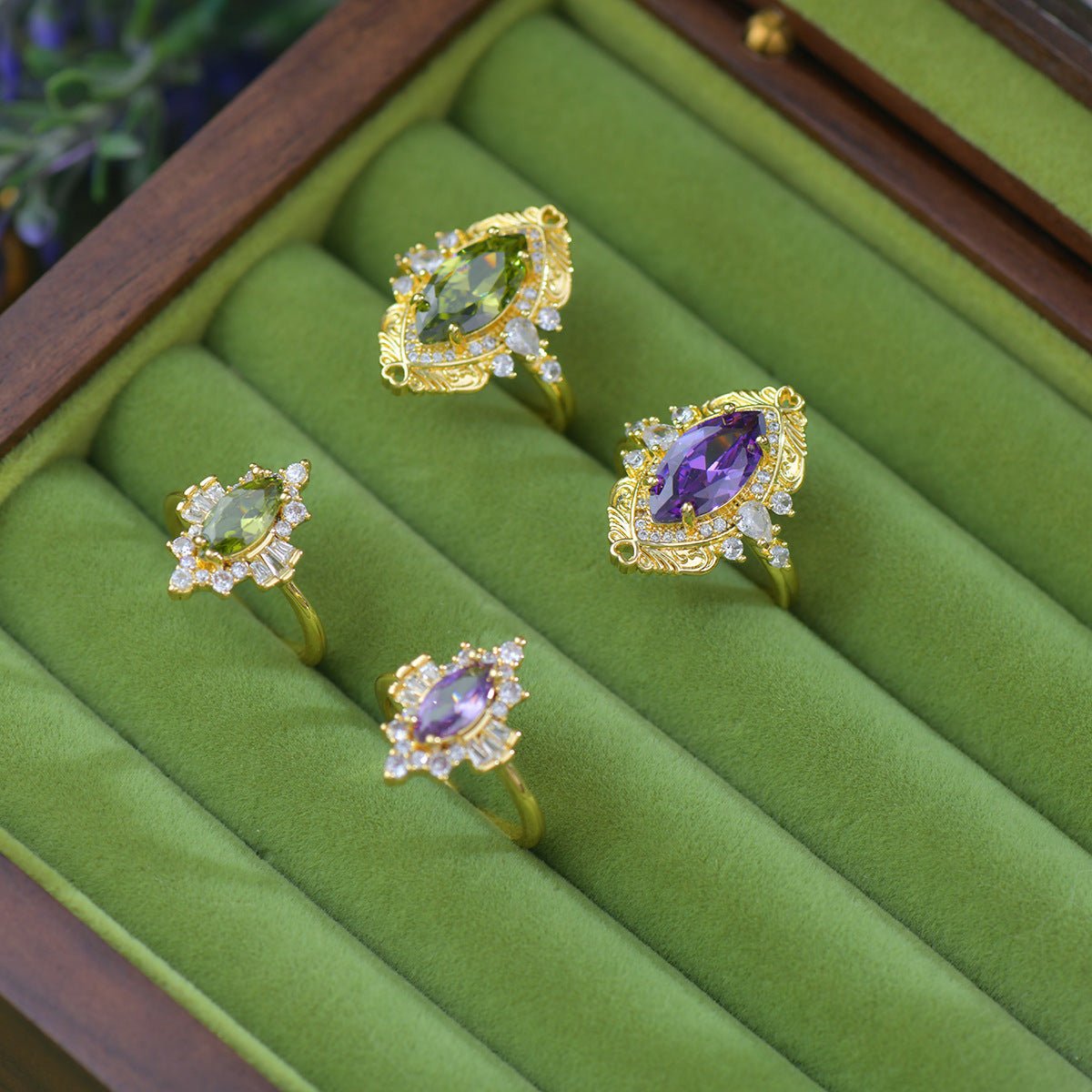 Violet Heirloom Ring - Gold - Plated - Abbott Atelier