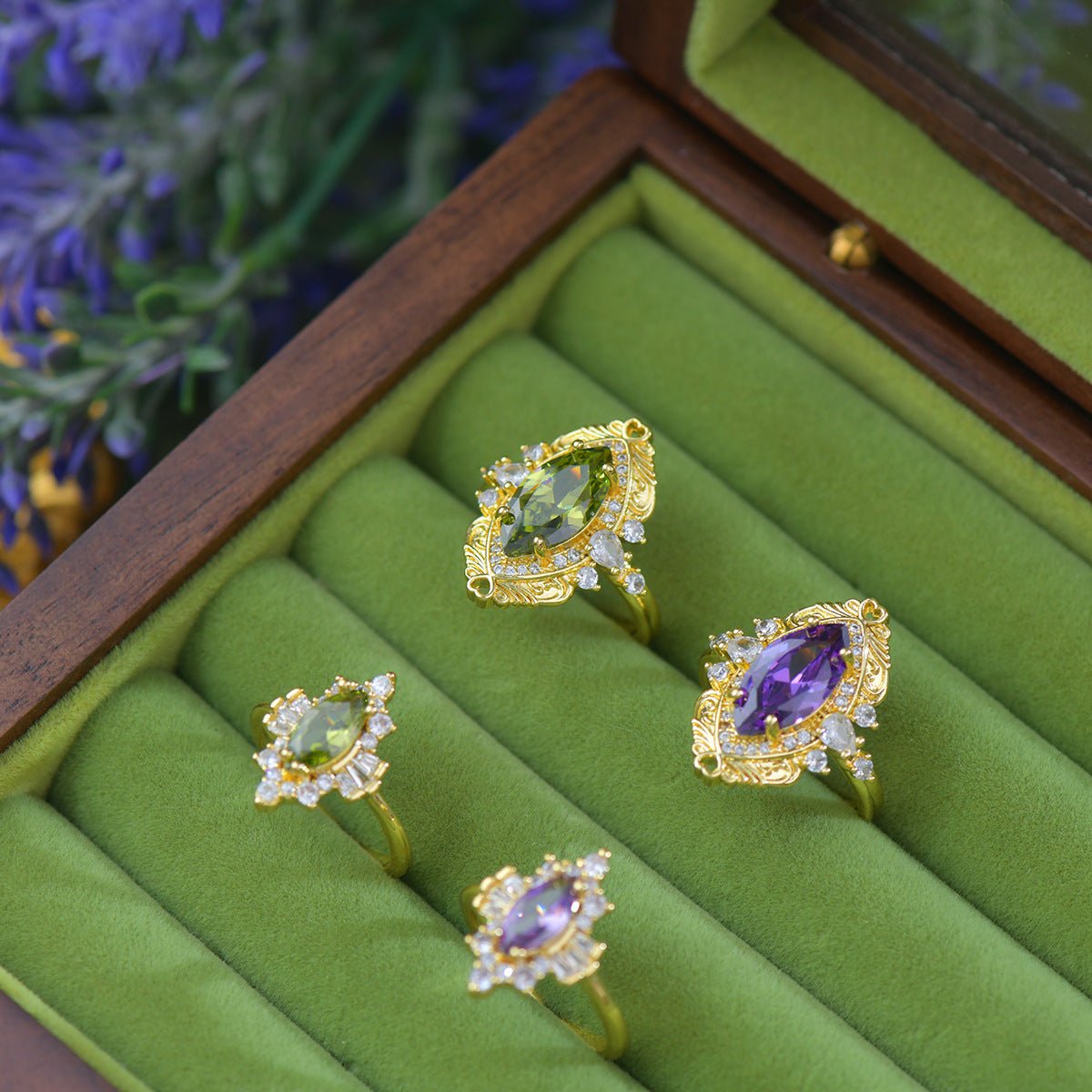 Violet Heirloom Ring - Gold - Plated - Abbott Atelier