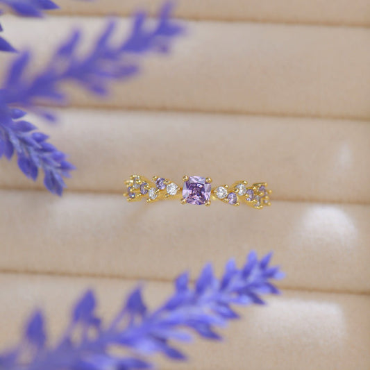 Violet Poetry Ring - Gold - Plated - Abbott Atelier