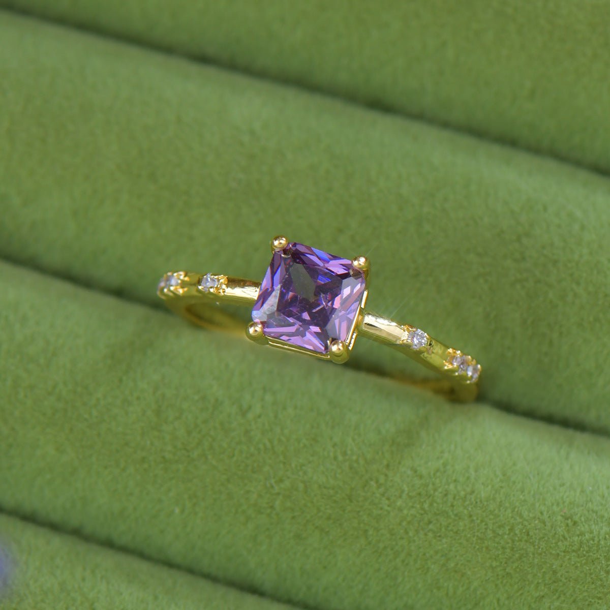 Violet Princess Ring - Gold - Plated - Abbott Atelier