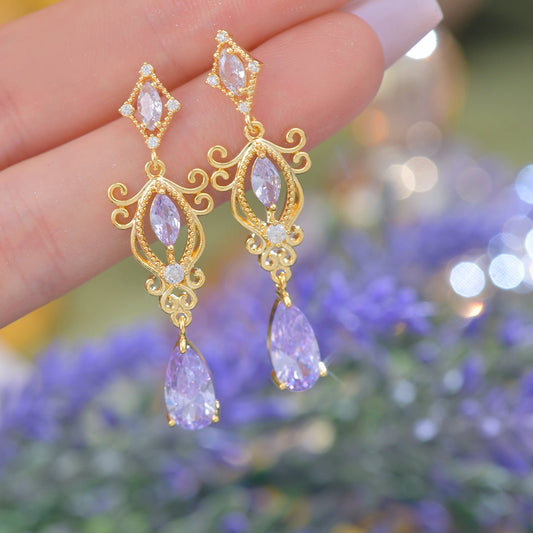 Violet Reverie Earrings - Hypoallergenic - Abbott Atelier