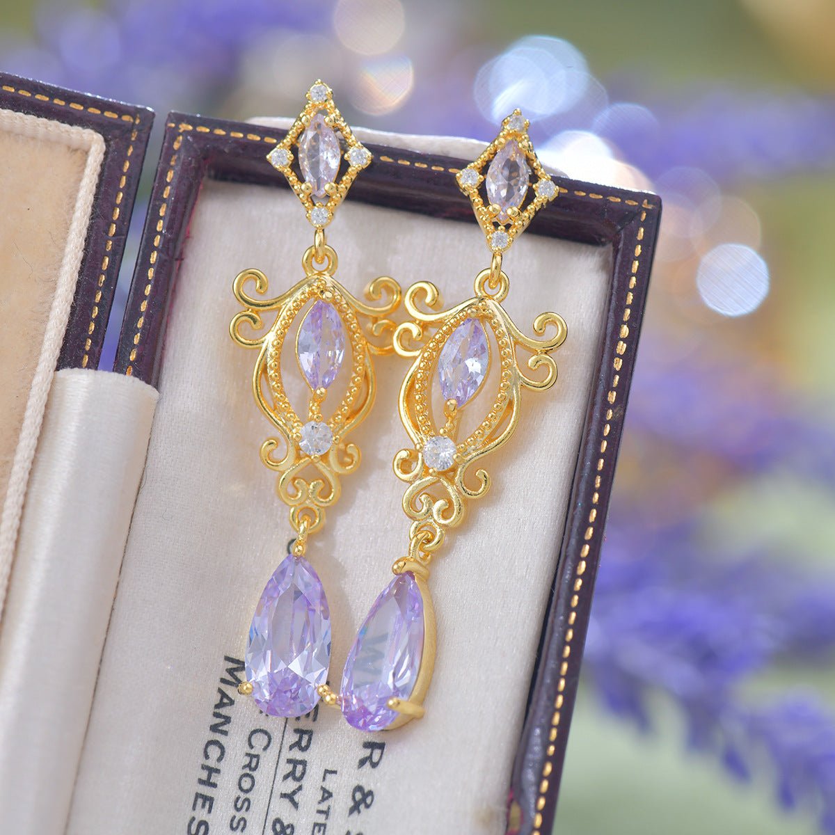 Violet Reverie Earrings - Hypoallergenic - Abbott Atelier