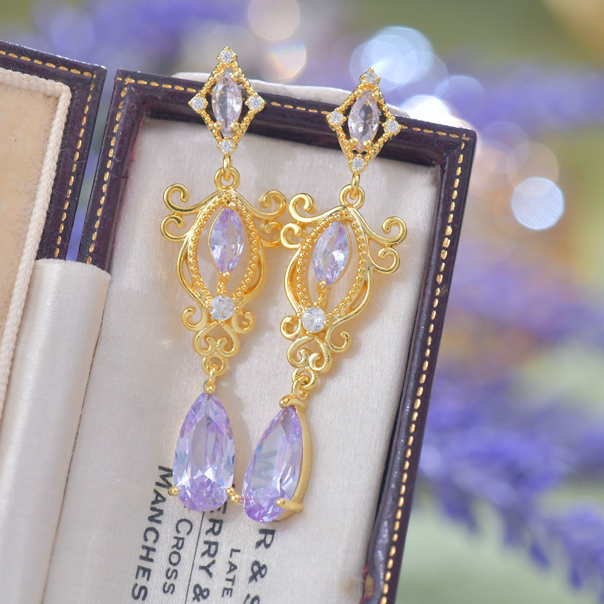 Violet Reverie Earrings - Hypoallergenic - Abbott Atelier