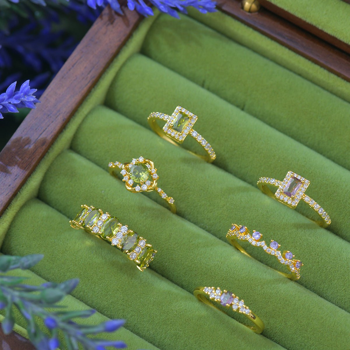 Violet Stardust Ring - Gold-Plated - Abbott Atelier