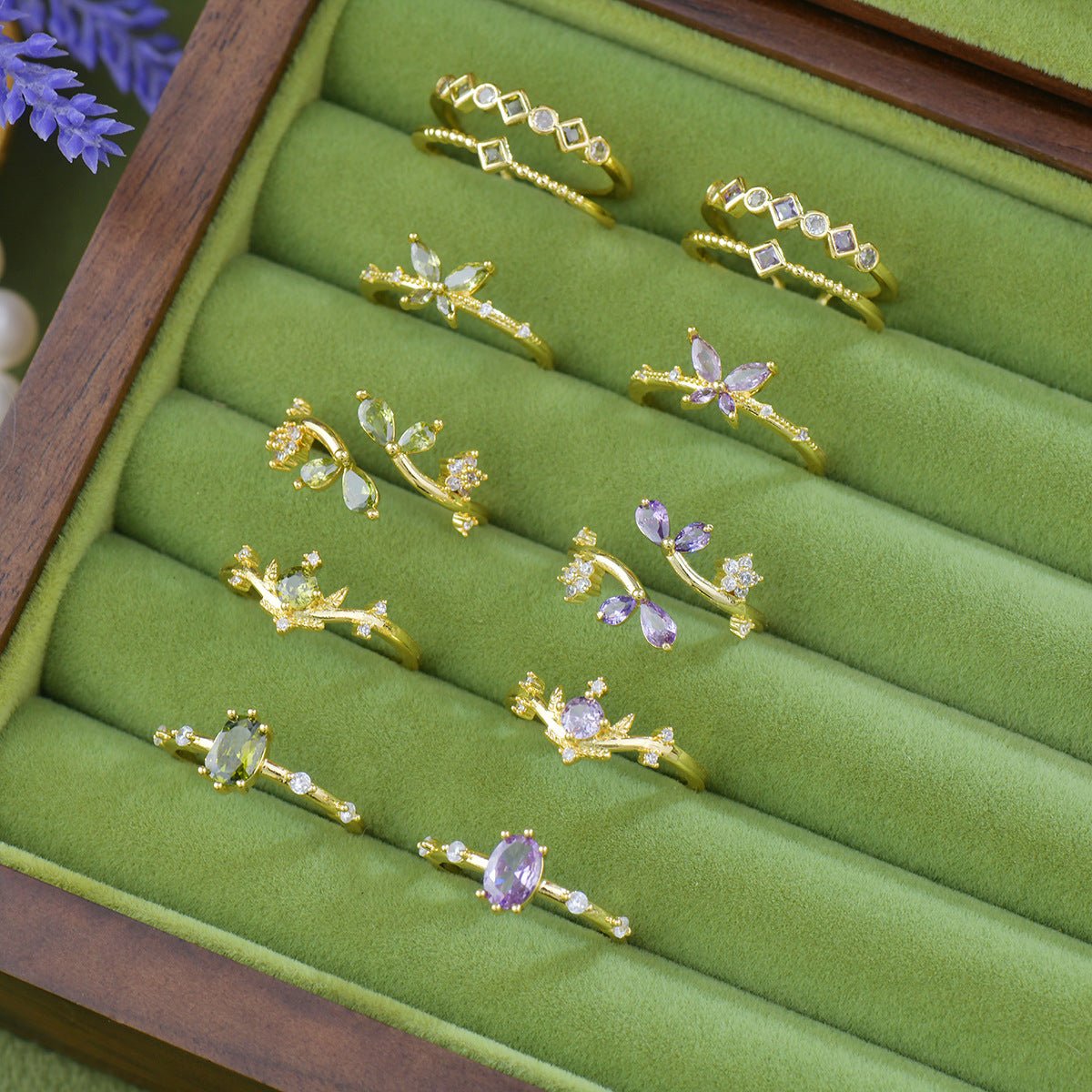 Violet Tiara Ring - Gold - Plated - Abbott Atelier