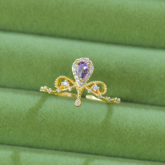 Violet Tiara Ring - Gold - Plated - Abbott Atelier