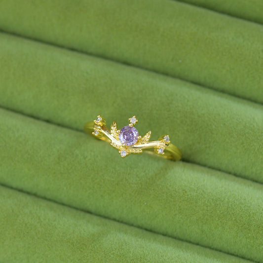 Violet Tiara Ring - Gold - Plated - Abbott Atelier