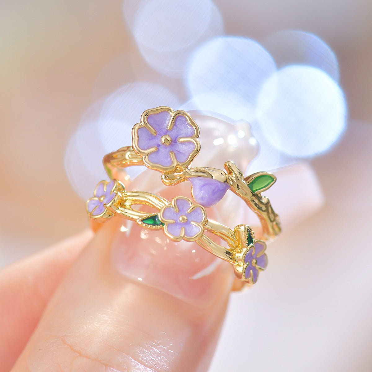 Violet Trellis Ring - Gold - Plated - Abbott Atelier