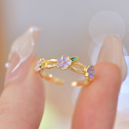 Violet Trellis Ring - Gold - Plated - Abbott Atelier