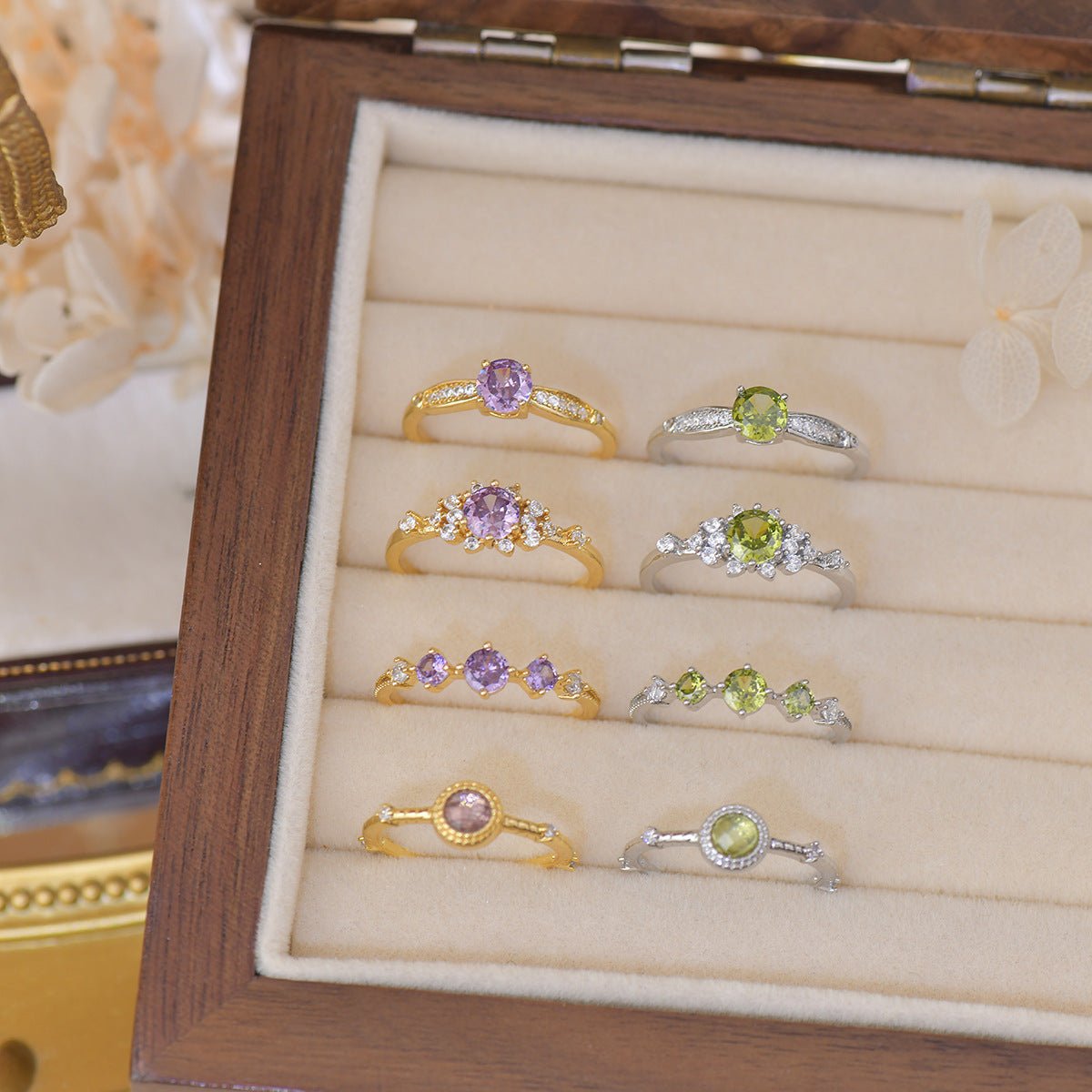 Violet Trilogy Ring - Gold - Plated - Abbott Atelier
