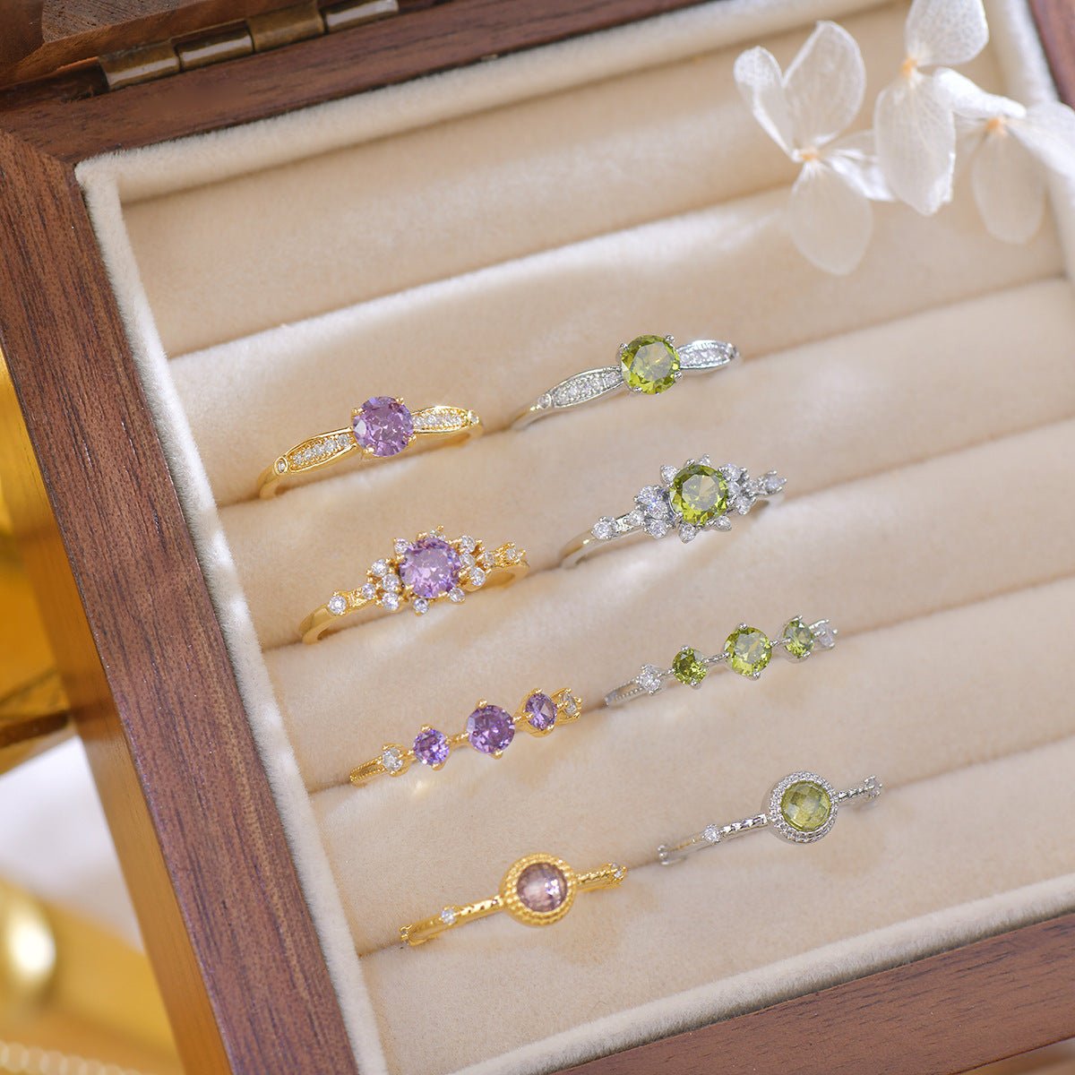 Violet Trilogy Ring - Gold - Plated - Abbott Atelier