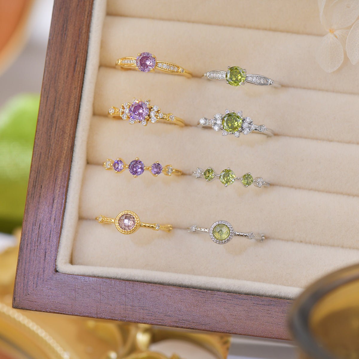 Violet Trilogy Ring - Gold - Plated - Abbott Atelier